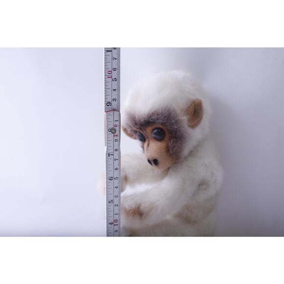 Kamar, Rare, Prototype, Sample, OOAK, handmade, White Plush Monkey with - Picture 3 of 3